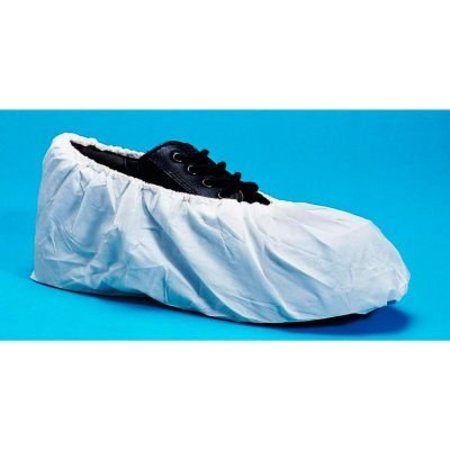 KEYSTONE SAFETY Cross Linked Polyethylene Shoe Covers, Water Resistant, White, LG, 100/Bag, 3 Bags/Case SC-CPE-LG